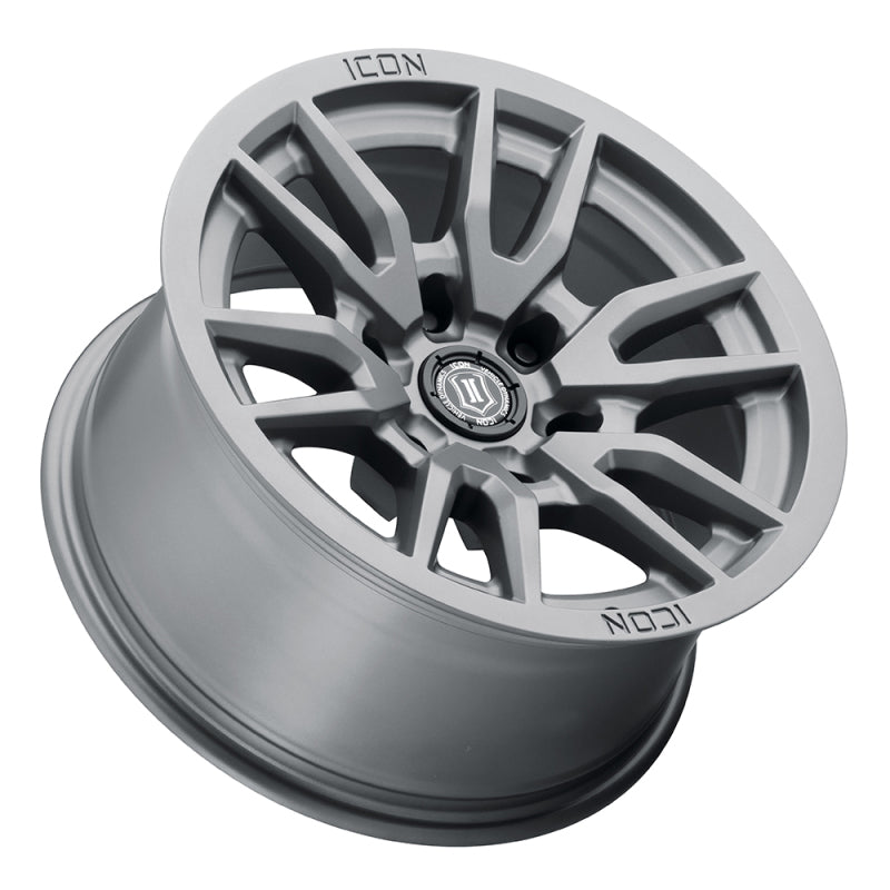 ICON Vector 6 17x8.5 6x5.5 25mm Offset Titanium Wheel | Ford Ranger (19-26) / Ford Bronco (21-26) (2417859057TT)