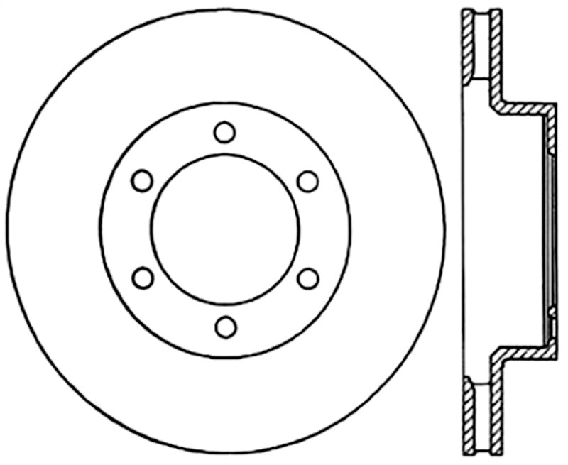 StopTech Power Slot Slotted Left Front Cryo Rotor | Toyota 4Runner (03-09, 12-15) / Tacoma (05-09, 12-19) (126.44129CSL)