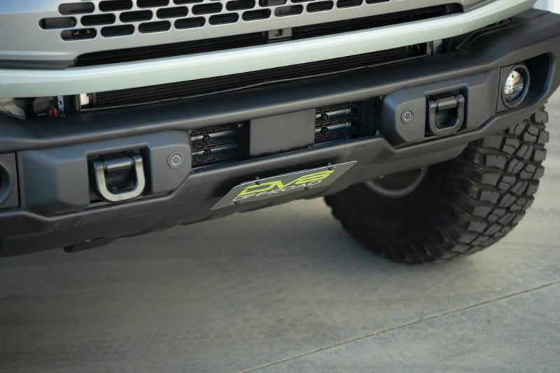 DV8 Offroad Capable Front Bumper License Plate Mount | Ford Bronco (21-26) (LPBR-05)