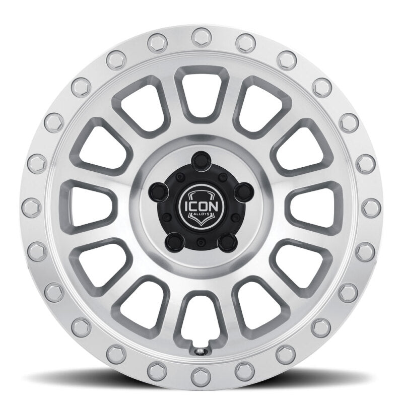 ICON 17 X 8.5 6 X 5.5 25mm Offset 5.75in Backspace Silver Machined | Ford Ranger / Bronco (19-26) (8017859057SM)