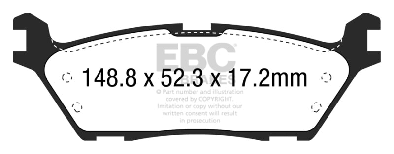 EBC Greenstuff Rear Brake Pads | 15+ Ford F150 2.7 Twin Turbo (2WD) Electric PB