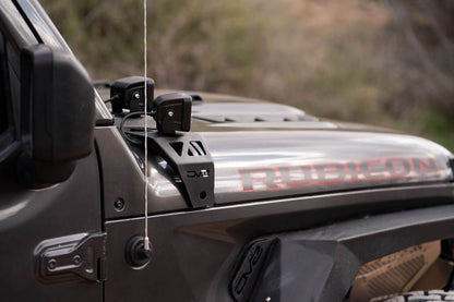 DV8 Offroad Cowl Light Bar Bracket: Jeep Wrangler (18-22) / Gladiator (20-22)