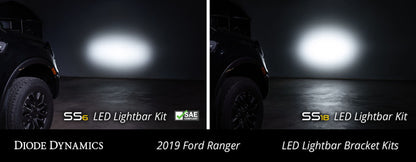 Diode Dynamics 19-21 Ford Ranger SS6 Bracket Kit | Ford Ranger (19-26) (DD6591P)