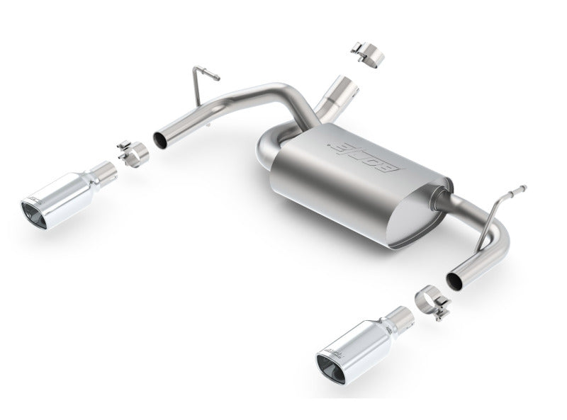 Borla Touring Axle-Back Exhaust System (Polished Tips): Jeep Wrangler JK 3.6L V6 2012 - 2018