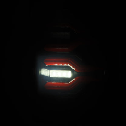 AlphaRex LUXX LED Tail Lights (Black/Red): Dodge Ram 1500 (02-06) & 3500 (03-06)