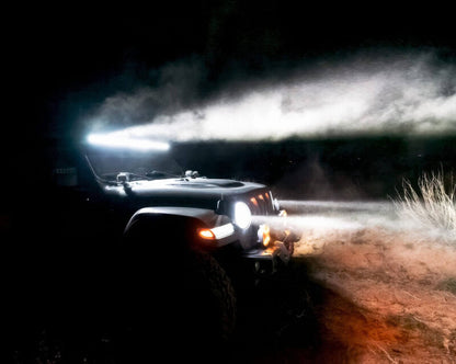 ORACLE Lighting Integrated Windshield LED Light Bar System: Jeep Wrangler / Gladiator (18-24)