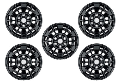 Ford Racing 17in x 8.5in Matte Black Wheel Kit | Ford Bronco (21-26) (M-1007K-P1785MB)