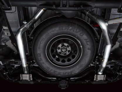 AWE Tuning 4th Gen GM 1500 6.2L Catback Split Rear Exit (w/ Bumper Cutouts) - OE Tips (3015-31202)