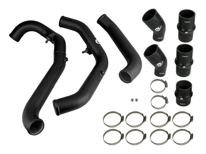 aFe Bladerunner 2.5in Hot Side IC Tubes w/SS Clamps | Ford F-150 Raptor V6 3.5L (17-20) (46-20298-B)