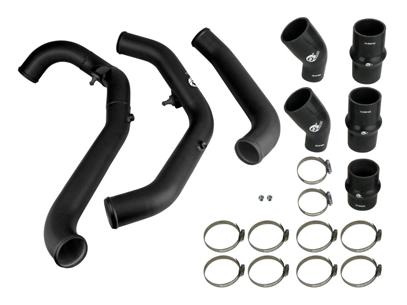 aFe Bladerunner 2.5in Hot Side IC Tubes w/SS Clamps | Ford F-150 Raptor V6 3.5L (17-20) (46-20298-B)
