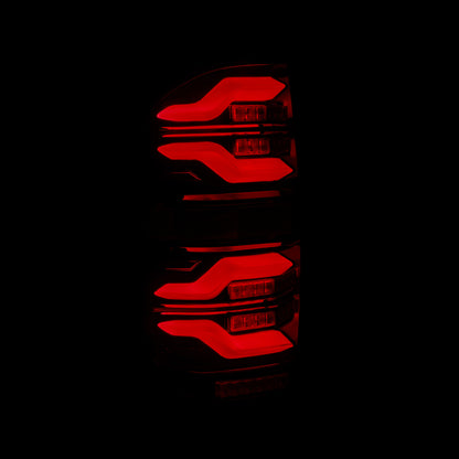 AlphaRex LUXX-Series LED Tail Lights Black-Red | Toyota Tundra (14-21) (672050)