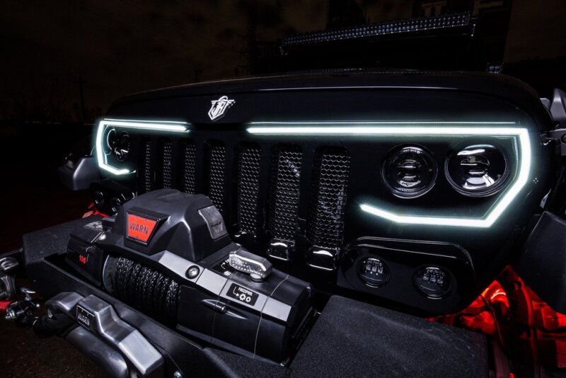 Oracle Lighting Vector Series Full LED Grille: Jeep Wrangler (18-23) / Gladiator (20-23)