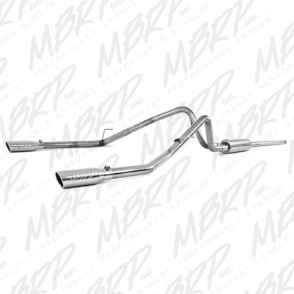 MBRP 3in. Cat-Back Dual Split Rear Exit Exhaust | Ford F150 (04-08) 4.6L/5.4L EC/CC-SB (S5202409)
