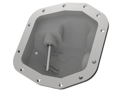 AFE Pro Series Front Differential Cover (Black w/Machined Fins): Jeep Wrangler JL 2018 - 2025 (w/ Dana M186)