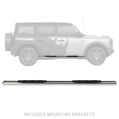 Go Rhino 1000 Series 5" Oval Side Steps | Jeep Wrangler JLU (18-20) (10573PS)
