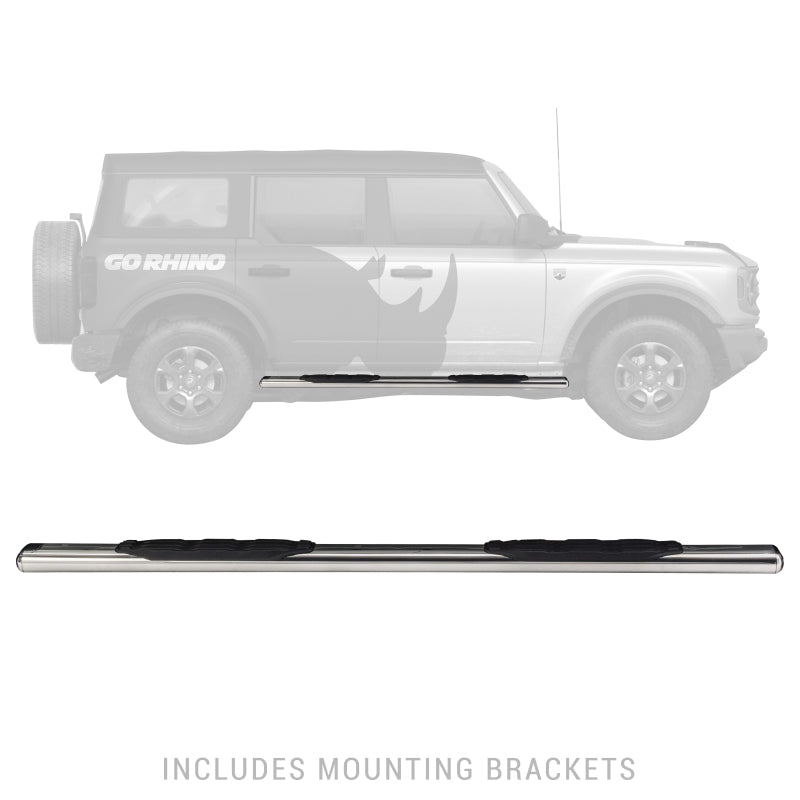 Go Rhino 1000 Series 5" Oval Side Steps | Jeep Wrangler JLU (18-20) (10573PS)