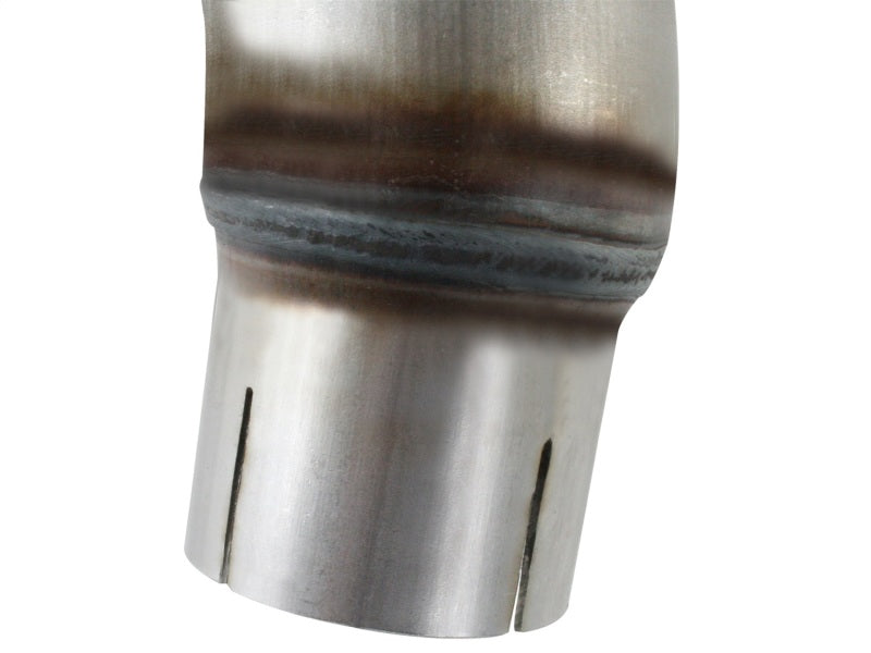 AFE Twisted Steel Loop Delete Down-Pipe (2-1/2" Aluminized Steel): Jeep Wrangler JK 3.6L V6 2012 - 2018