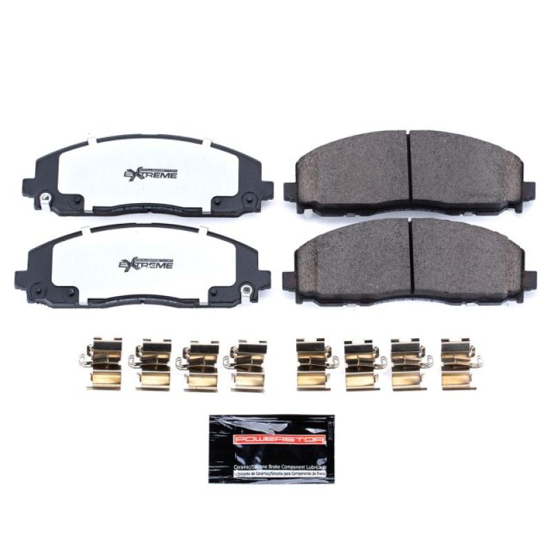 PowerStop Z36 Truck & Tow Brake Pads (FRONT): Jeep Gladiator (20-24) / Wrangler (18-24) w/ Hardware