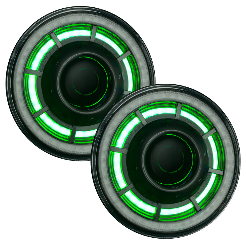 ORACLE Lighting ColorSHIFT Bi-LED Projector Headlights (FRONT): Jeep Wrangler (07-18)