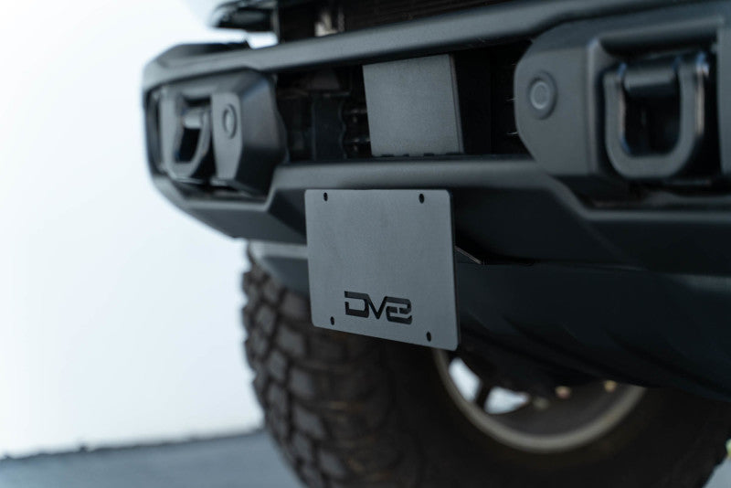 DV8 Offroad Capable Bumper Front License Plate Mount | Ford Bronco (21-26) (LPBR-04)