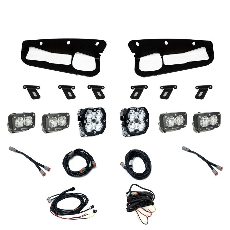 Baja Designs Squadron 2.0 Pro (Spot) / S2 Sport D/C W/C FPK Steel Bmpr | Ford Bronco (21-25) (440085)