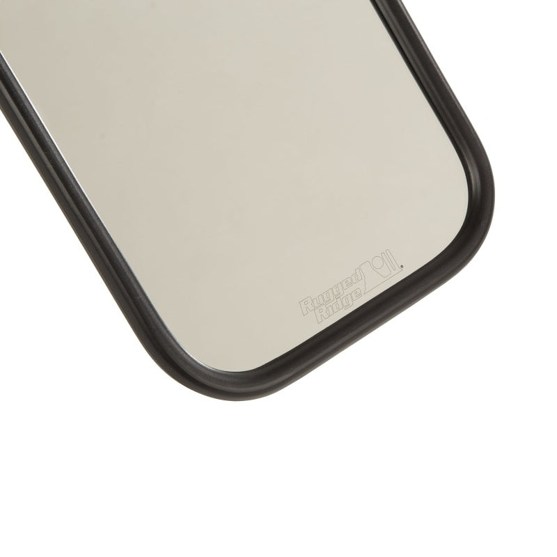 Rugged Ridge Square Trail Mirror Kit (LEFT/RIGHT): Jeep Wrangler JL / Gladiator JT 2018-26 / 20-24 - Black