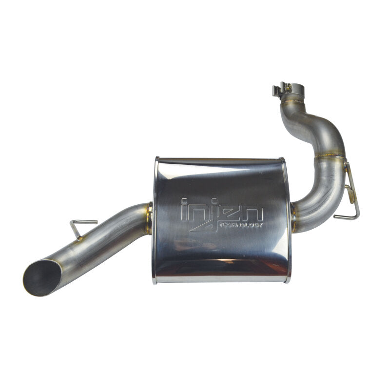 Injen High Tuck Axle Back Exhaust System Oval Muffler (REAR): Jeep Wrangler JL 2018-2025 2.0/3.6L