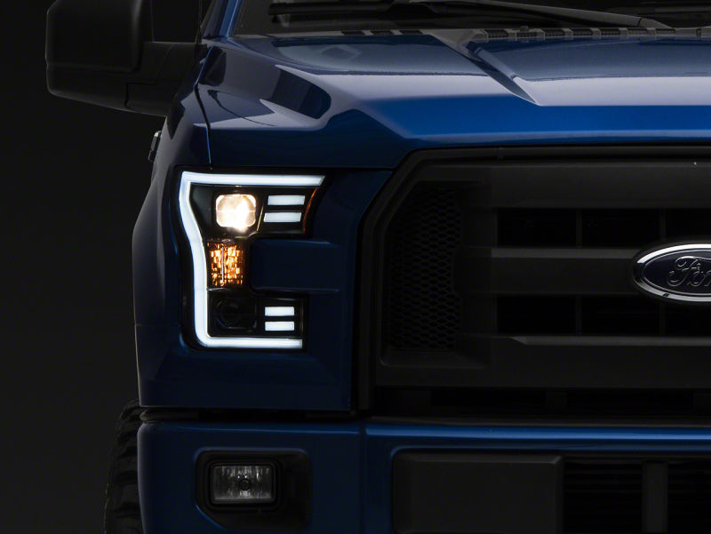 Raxiom 15-20 Ford F-150 G3 Projector Headlights w/ LED | Black (T542837)