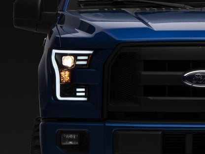 Raxiom 15-20 Ford F-150 G3 Projector Headlights w/ LED | Black (T542837)