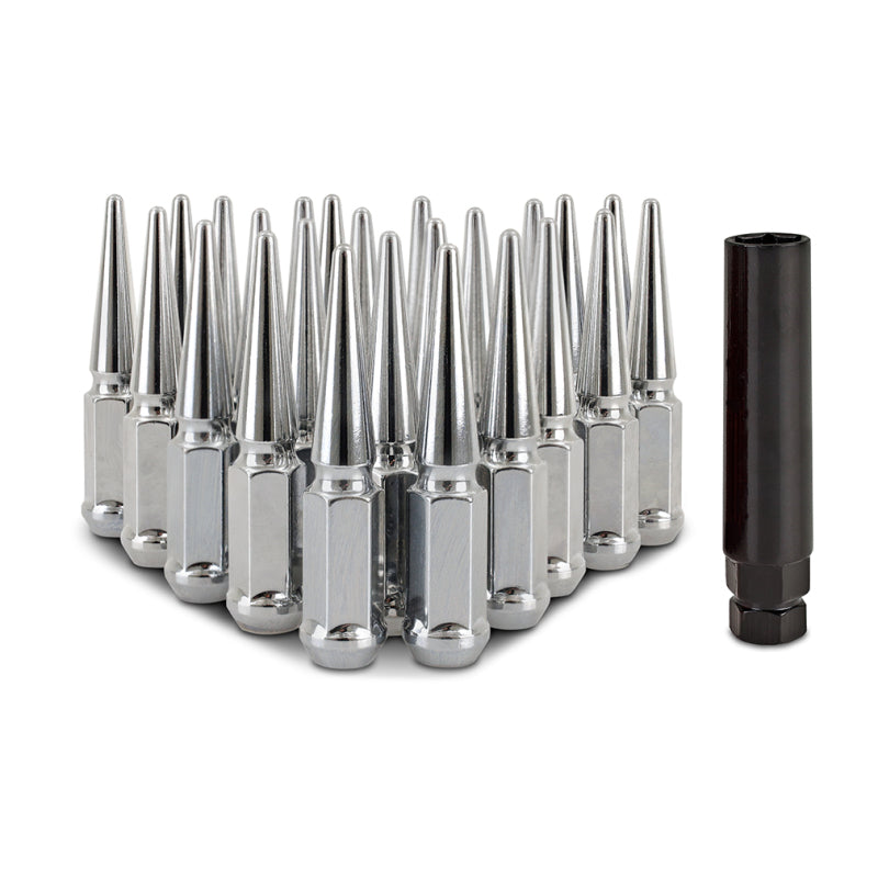 Mishimoto Steel Spiked Lug Nuts | Ford Ranger / Bronco (19-26) M12 x 1.5 24pc Chrome