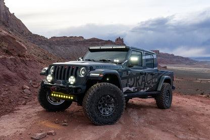 ORACLE Lighting Integrated Windshield LED Light Bar System: Jeep Wrangler / Gladiator (18-24)