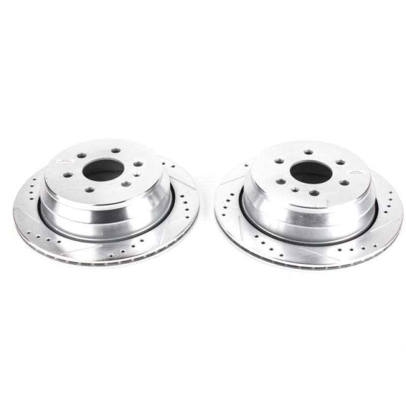 PowerStop Rear Evolution Drilled & Slotted Rotors | Chevrolet Colorado (15-19) / GMC Canyon (15-22) (AR82189XPR)