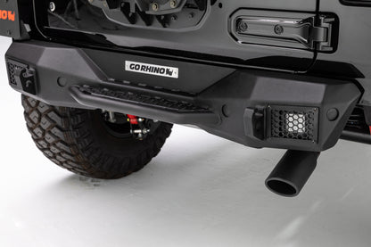 Go Rhino Rockline Stubby Rear Bumper: Jeep Wrangler JL 2018-2026