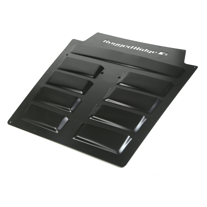 Rugged Ridge Black Steel Hood Vent Insert: Fits Most Jeep Wrangler JK Models (2007-2018)