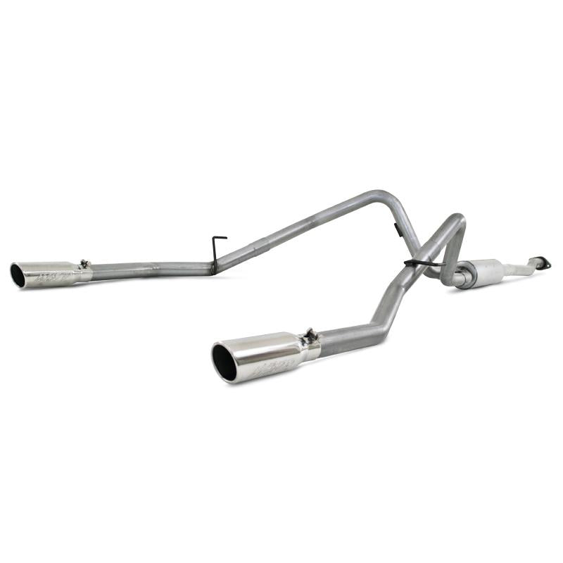 MBRP 2.5in Alum 3in D&S Dual Split Rear Exit Cat-Back | Ford F-150 V6 Ecoboost (11-12) (S5240AL)