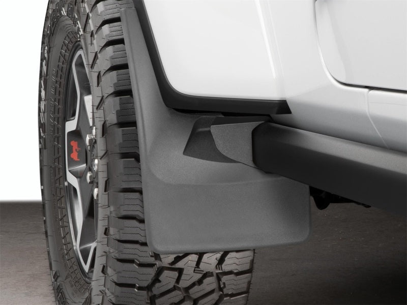 WeatherTech Front MudFlaps (2PC, Black): Jeep Gladiator 2020 - 2025