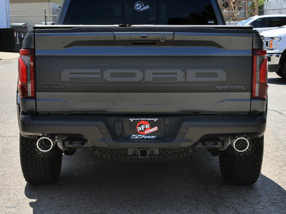 aFe Vulcan Series 3-3.5in SS Cat-Back Exhaust w/Dual 4.5in Tips | Ford F-150 Raptor (21-24) (49-33151-P)