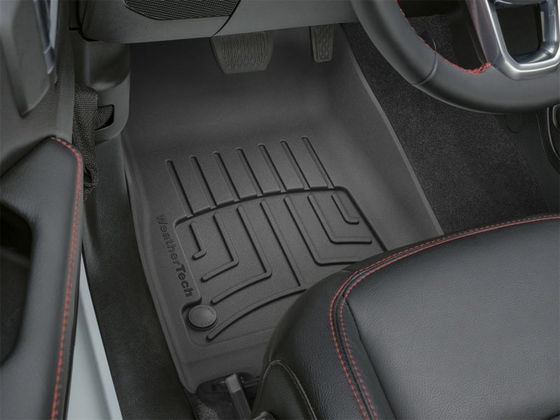 WeatherTech FloorLiner HP Front Floor Mats (Black): Jeep Wrangler (18-25) & Gladiator (20-25)