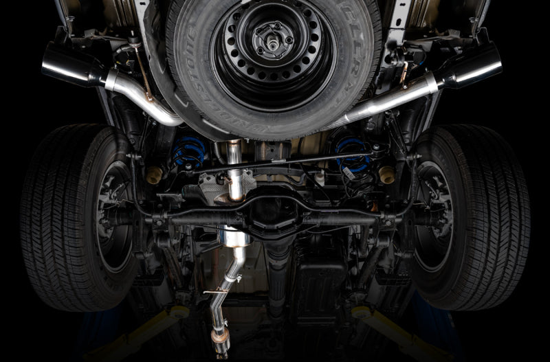 AWE Tread Edition Cat-Back Exhaust (Black Tips, Dual Exit): Jeep Gladiator 3.6L V6 2020 - 2025