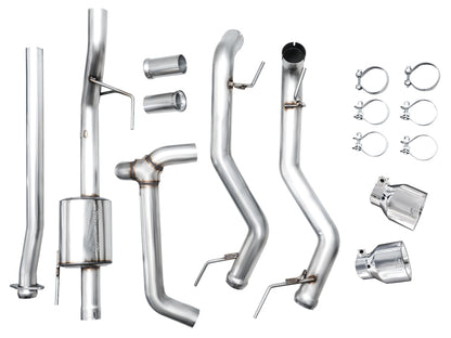 AWE Tuning 2021+ Ford F-150 Tremor Catback w/ Bumper Cutouts & Chrome Silver Tips | Ford F-150 (21-23) (3020-32402)