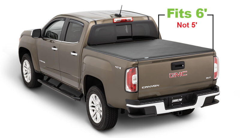 Tonno Pro 6ft Fleetside Tri-Fold Tonneau Cover | Chevrolet Colorado / GMC Canyon (15-22) (42-115)