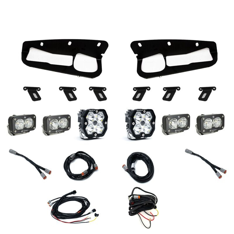 Baja Designs Squadron 2.0 (Spot) / S2 Sport D/C & W/C Steel Bumper | Ford Bronco (21-25) (440086)