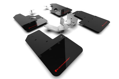 Rally Armor 21-25 Ford Bronco Mud Flap w/Red Logo | Ford Bronco (21-26) (MF85-RR-PL-RD)