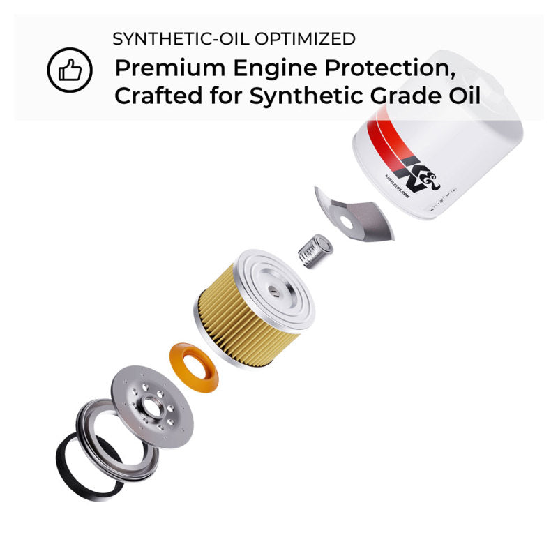 K&N Engineering Perf Gold Oil Filter: Fits Dodge Ram 2500 / 3500 (94-24)