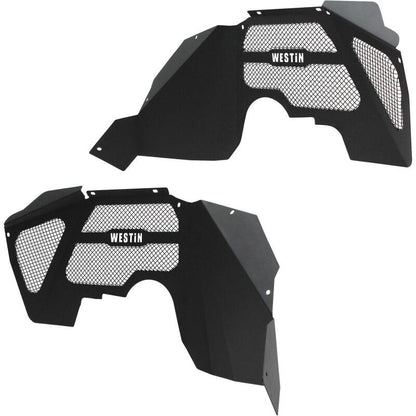 Westin Textured Black Inner Fenders (FRONT): Jeep Wrangler JK 2007-2018