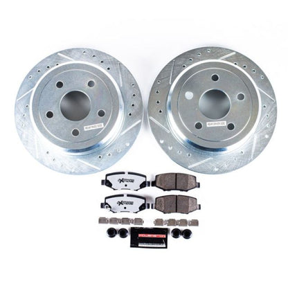 PowerStop Z36 Truck & Tow Rear Brake Kit | Jeep Wrangler JK (07-17) (K3090-36)