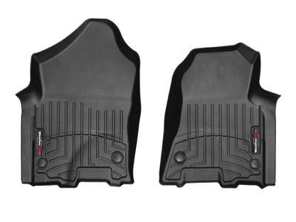WeatherTech FloorLiner Front Floor Mats (Black): Ram 1500 2019 - 2024 (w/ Bucket Seat 1st Row)