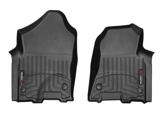 WeatherTech FloorLiner Front Floor Mats (Black): Ram 1500 2019 - 2024 (w/ Bucket Seat 1st Row)