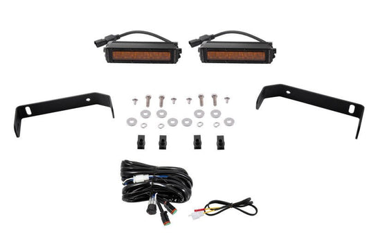 Diode Dynamics 19 - 21 Ford Ranger SS6 LED Lightbar Kit - Amber Driving Lights offroad accessory | Iron Ridge Offroad