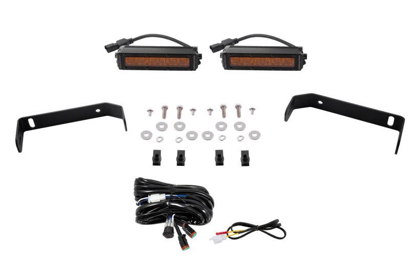 Diode Dynamics 19 - 21 Ford Ranger SS6 LED Lightbar Kit - Amber Driving Lights offroad accessory | Iron Ridge Offroad